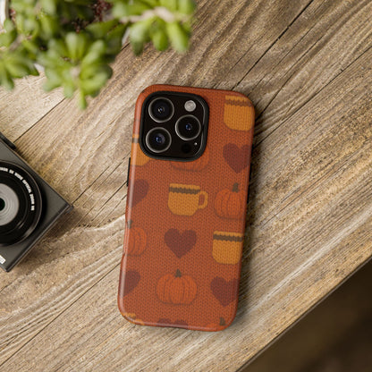 Fall Pumpkin & Coffee iPhone Case
