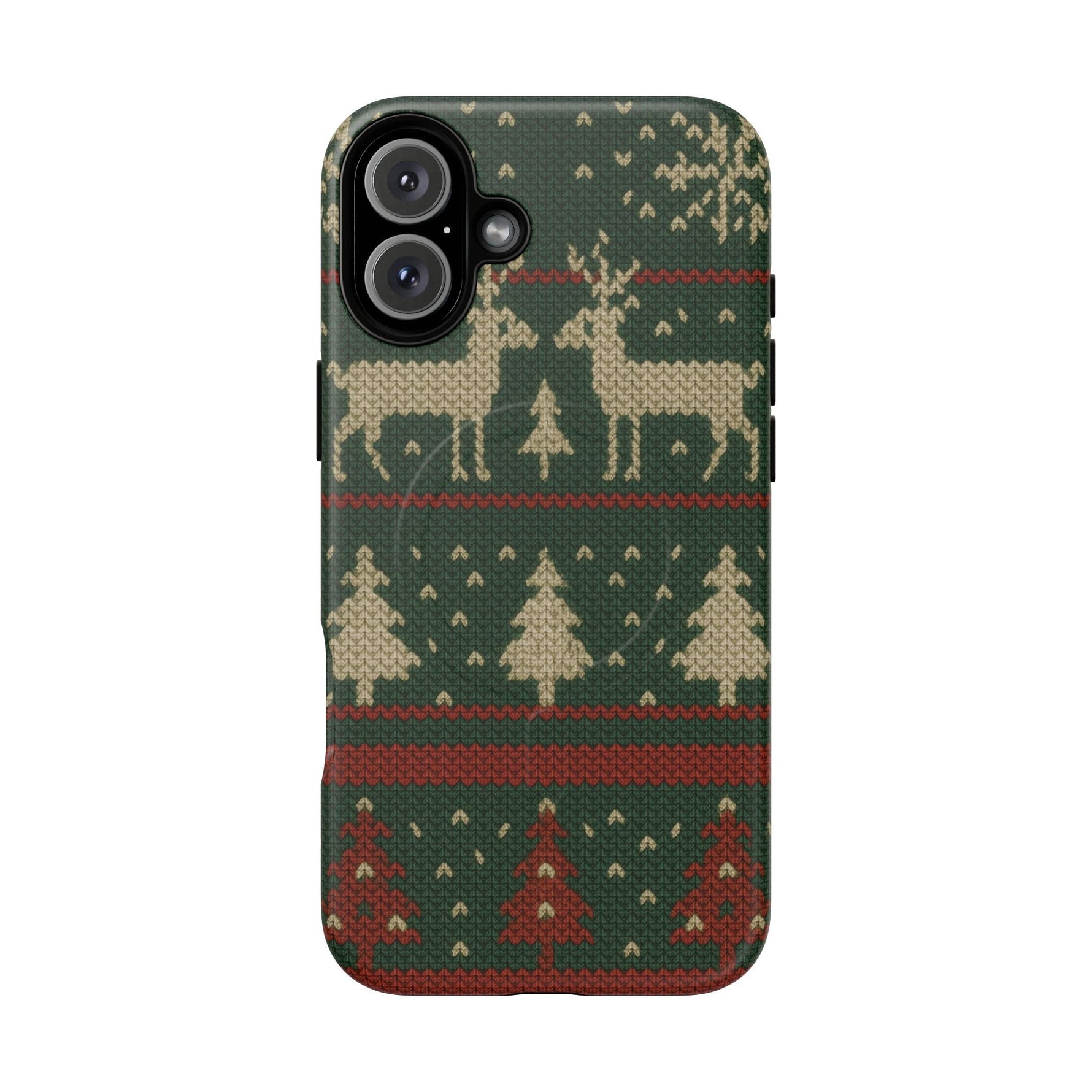 Holiday Knit Reindeer MagSafe Tough iPhone Case  Shamo's iPhone 16 Plus / Matte