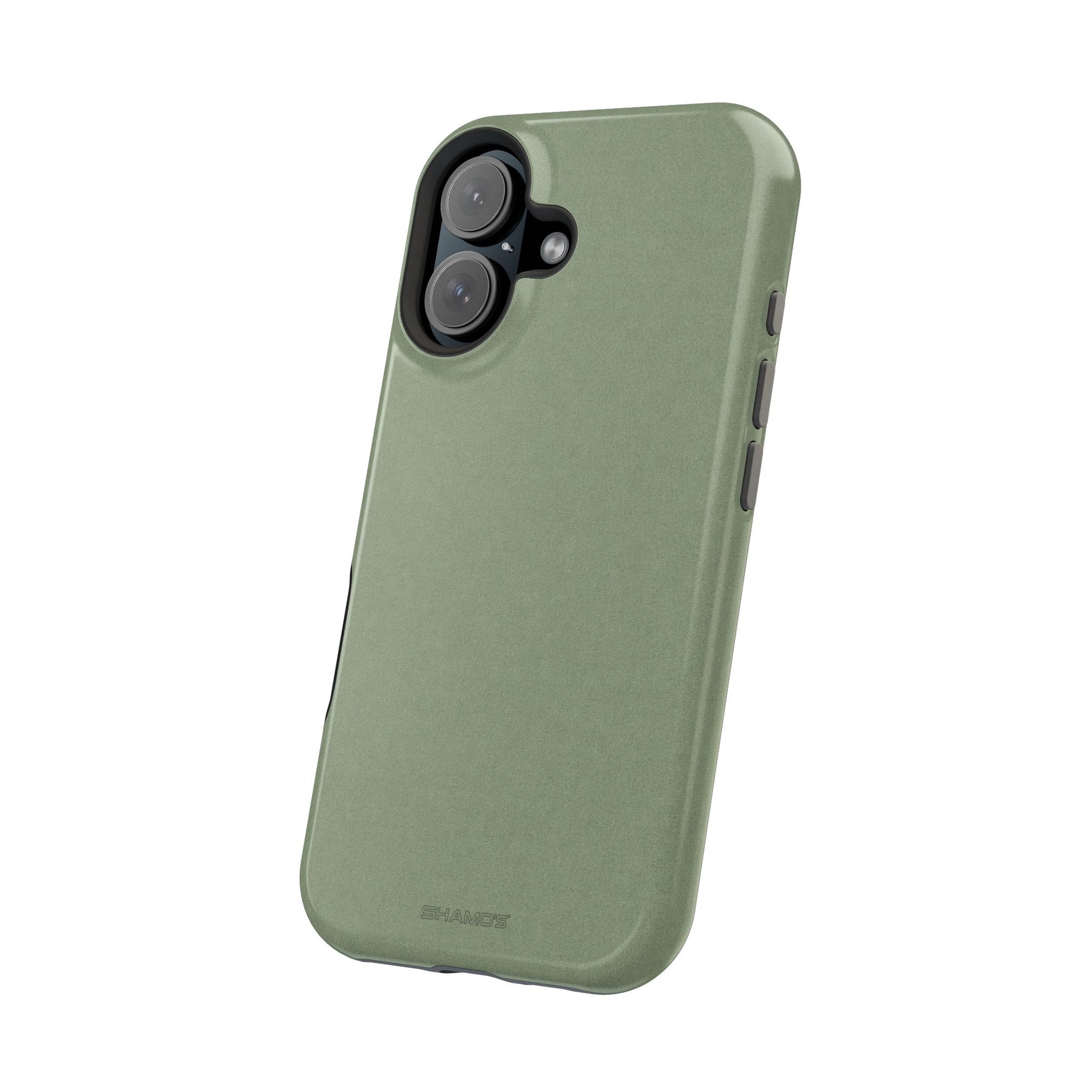 Olive Green MagSafe Compatible Impact-Resistant iPhone Case