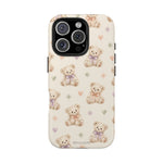 Cute Pastel Bear Impact Phone Case | Heart & Star Kawaii Pattern