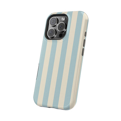 Blue Strips Pattern iPhone Case Compatible with MagSafe