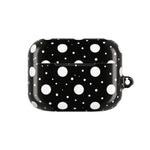Polka Dot AirPod Case – Black & White Retro Spot Protective Cover