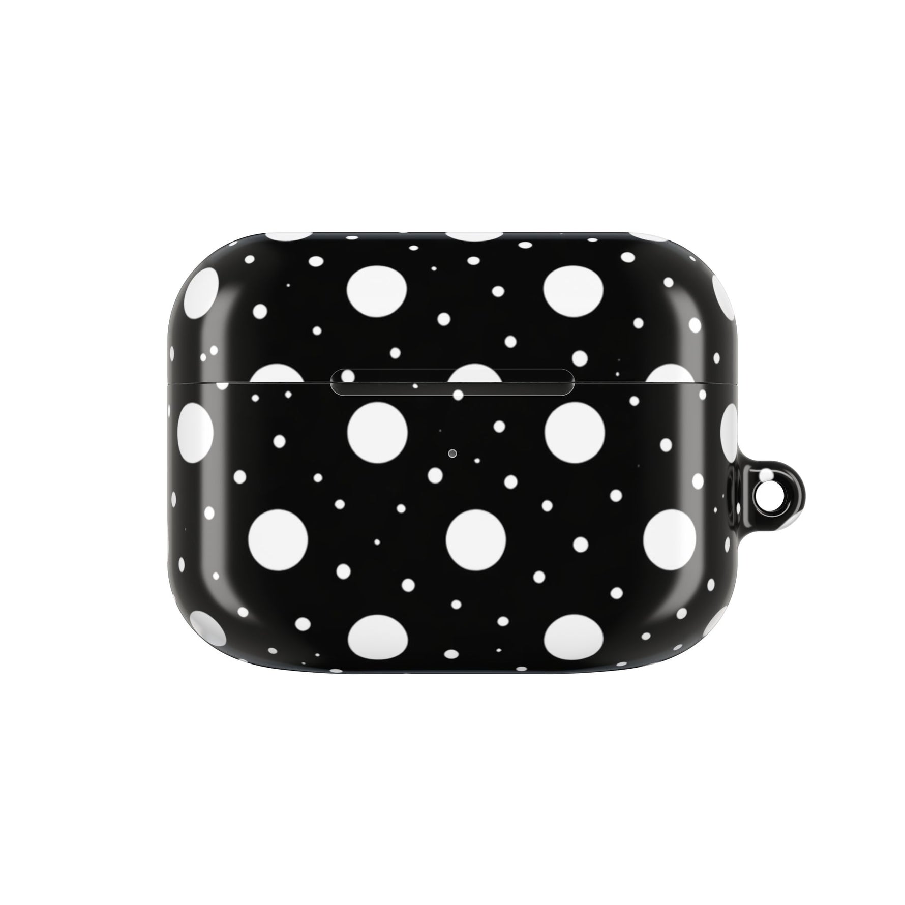 Polka Dot AirPod Case – Black & White Retro Spot Protective Cover