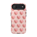 Baby Pink Pearl Hearts 3D iPhone Case | MagSafe - Shamo's