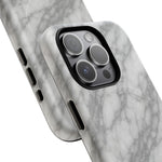 Silver Mist Marble iPhone Case with MagSafe - Shamo's