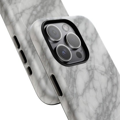 Silver Mist Marble iPhone Case with MagSafe - Shamo's