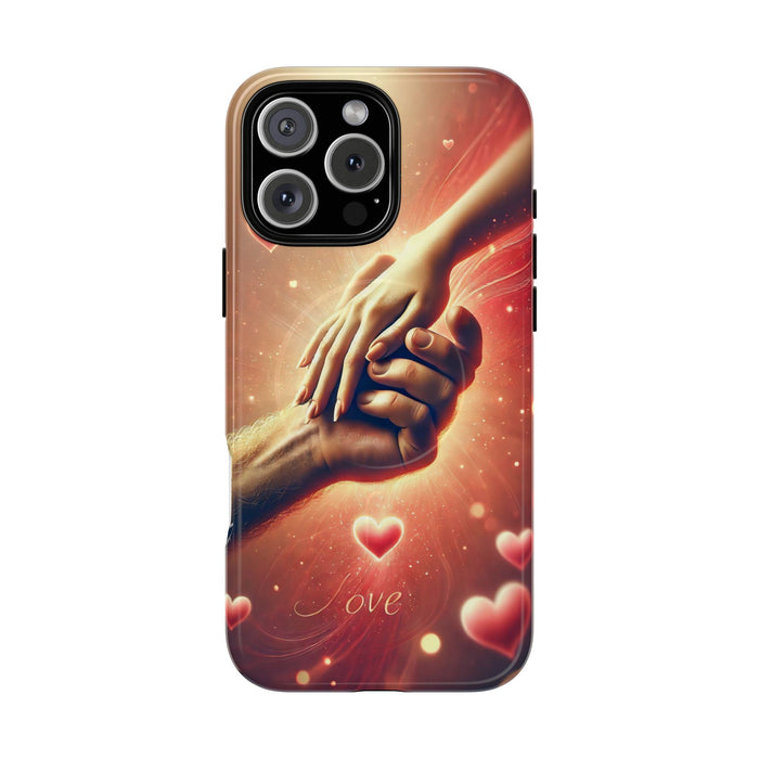 Magnetic Phone Case - Hands in Love Design - Compatible with MagSafe