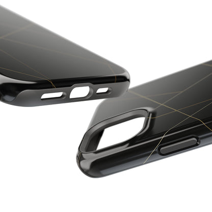Black Geometric Design iPhone Case | MagSafe  Shamo's