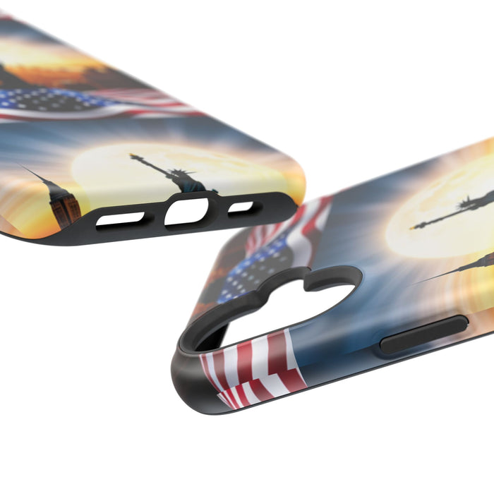 MagSafe American Flag Tough Phone Case: Show Your Patriotism in Style