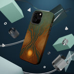 Abstract Tree of Life Design Golden Origin iPhone Case | MagSafe Compatible  Shamo's