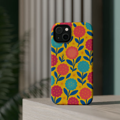 Vibrant Floral MagSafe Phone Case