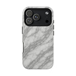 Silver Mist Marble iPhone Case with MagSafe - Shamo's