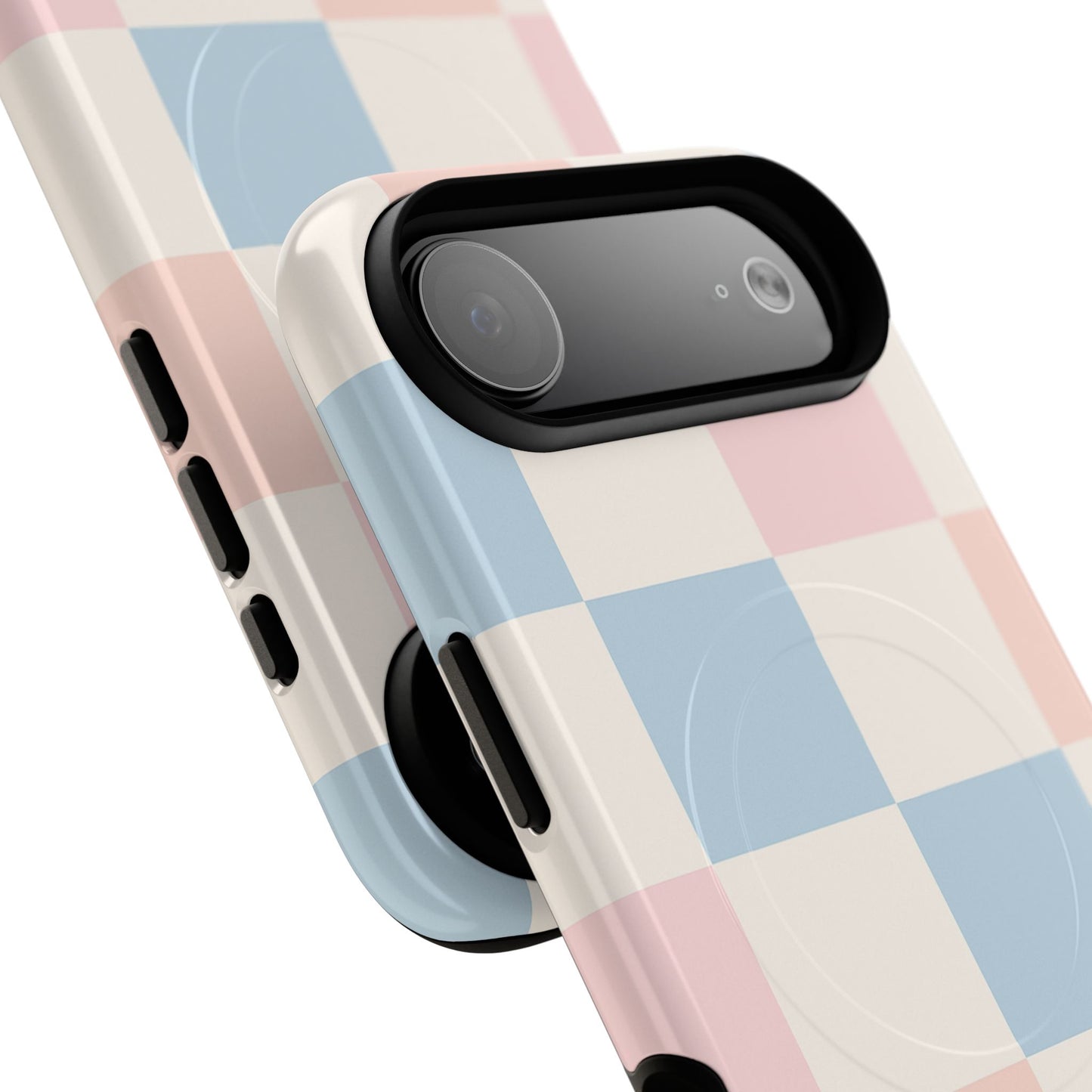 Pastel Checkerboard Pattern iPhone Cases - MagSafe