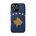 Kosovo Flag Tough iPhone Case — Navy Blue Stars & Gold Map (MagSafe compatible)  Shamo's iPhone 16 Pro Max / Matte