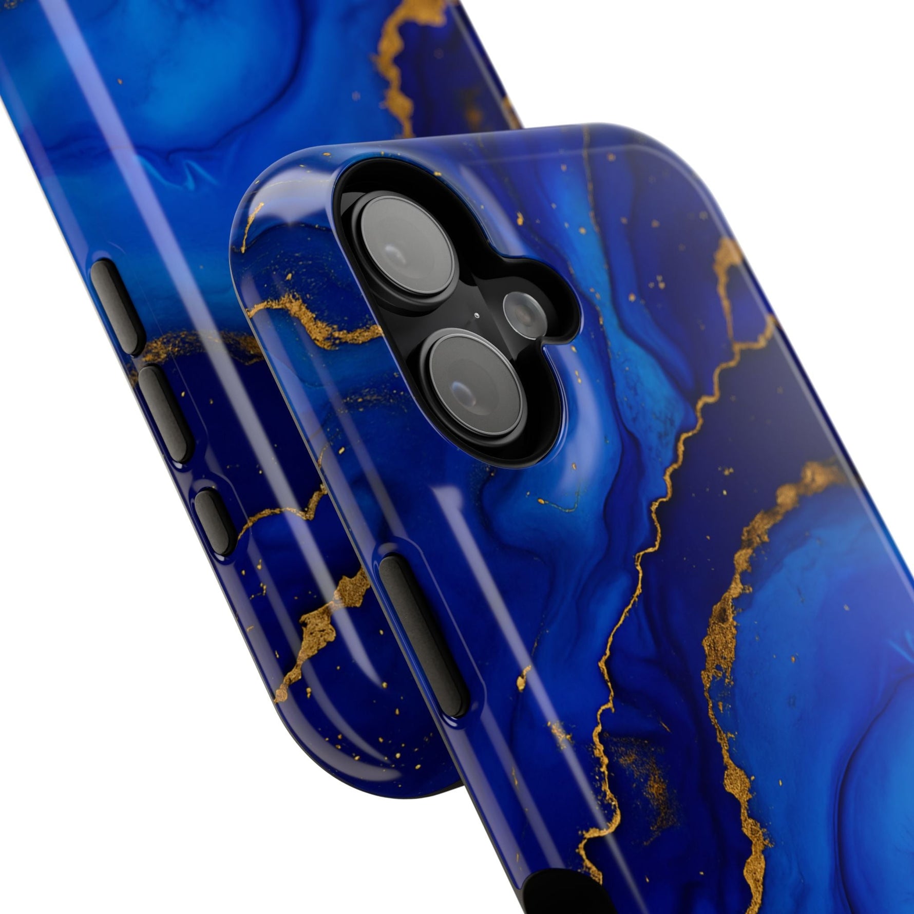 Blue Gold Marble Phone Case  Shamo's