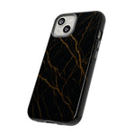 Black Marble Tough iPhone Case  Shamo's