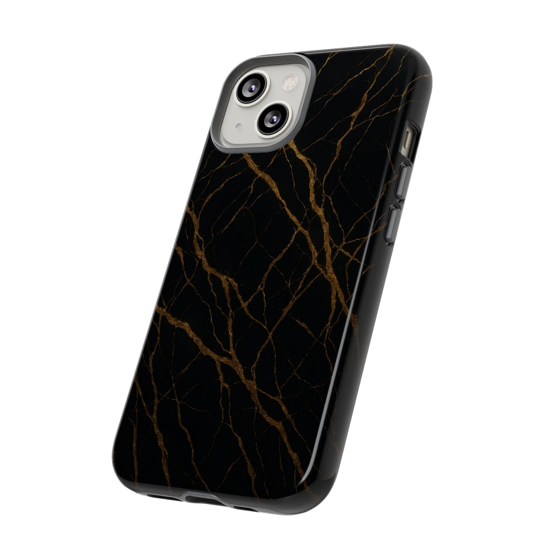 Black Marble Tough iPhone Case  Shamo's