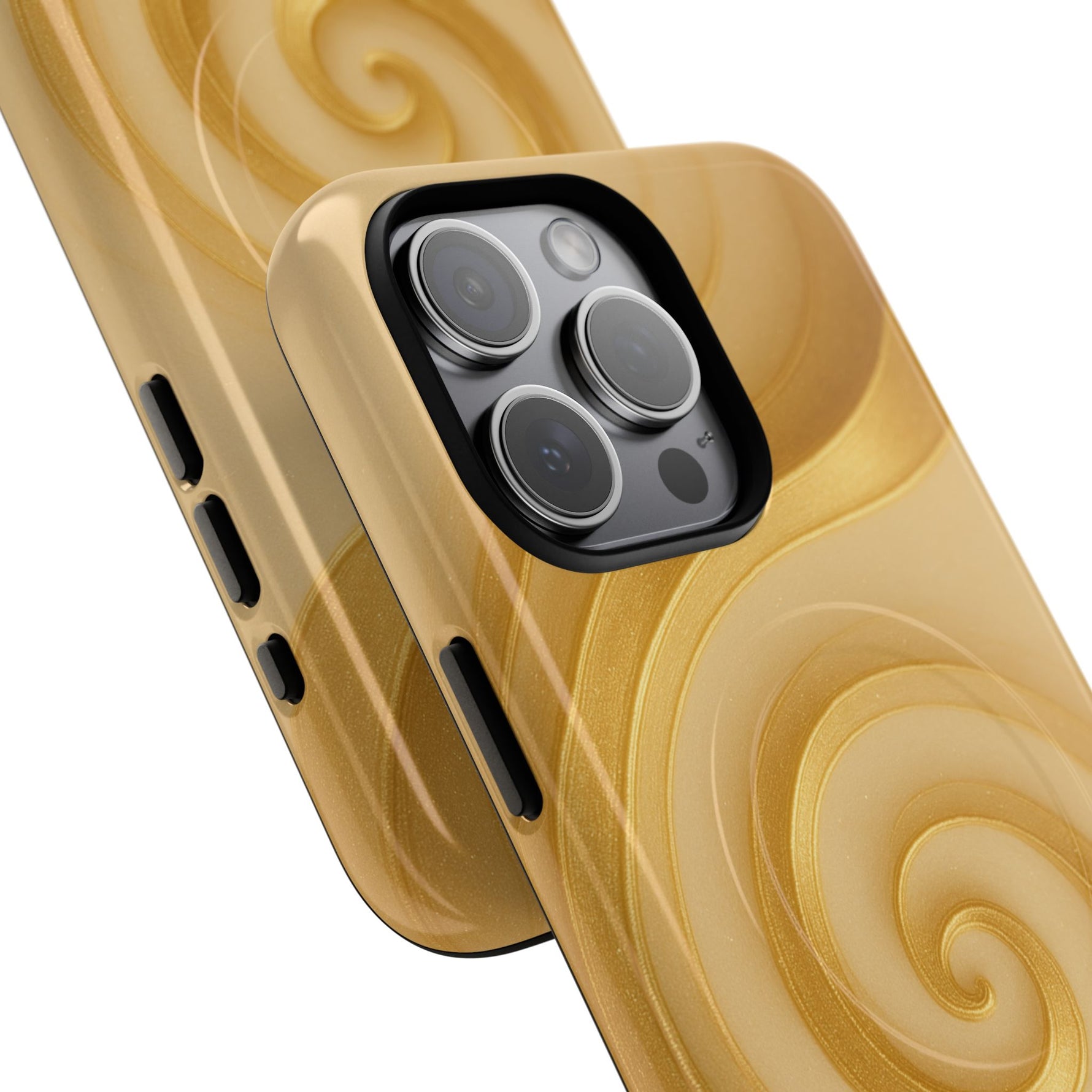 Luxury Series Swirl Gold iPhone Case compatible with MagSafe - Shamo's