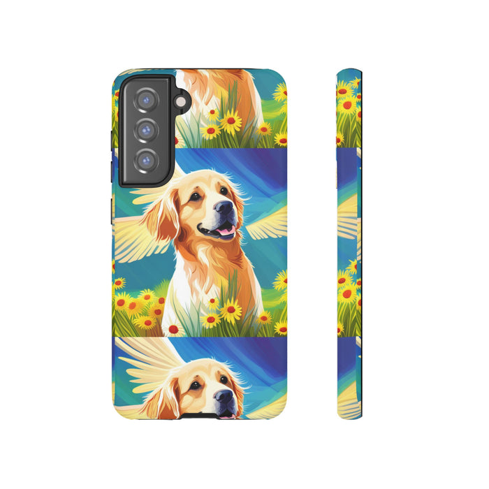 Tough Cases Golden Retriever with Wings Phone case