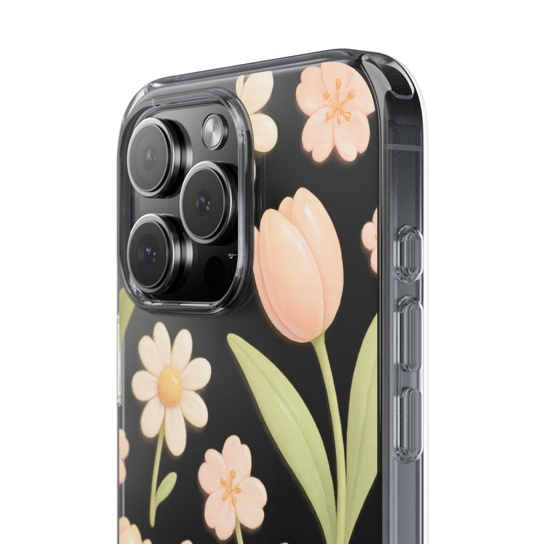 Floral Impact-Resistant Clear iPhone Case  Shamo's