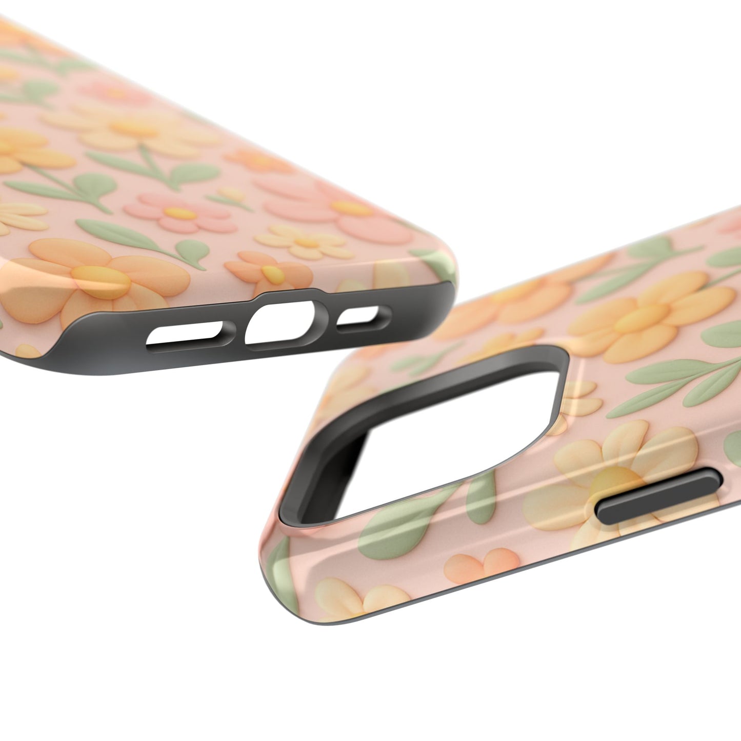 Vintage Floral 3D iPhone Case | MagSafe Compatible