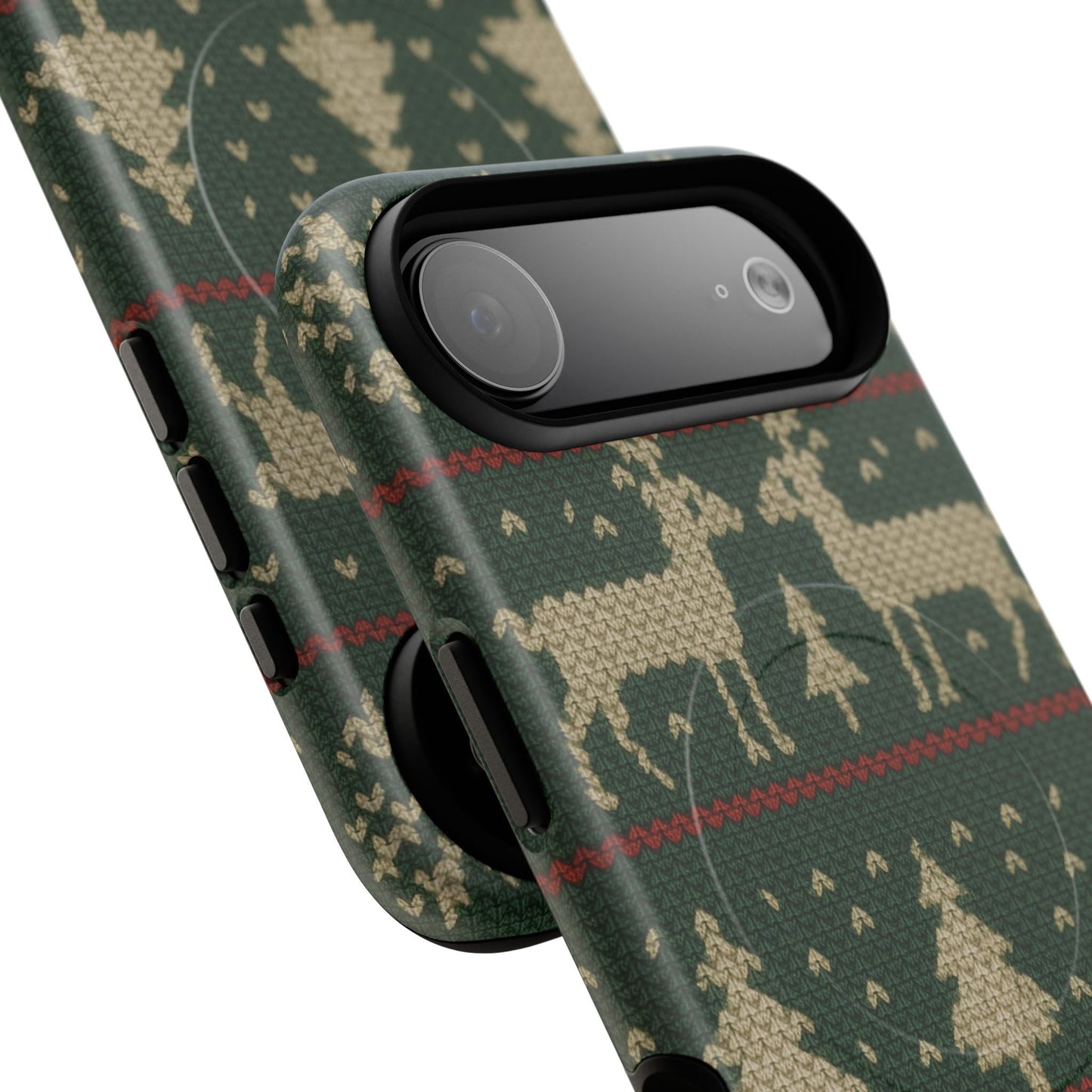 Holiday Knit Reindeer MagSafe Tough iPhone Case