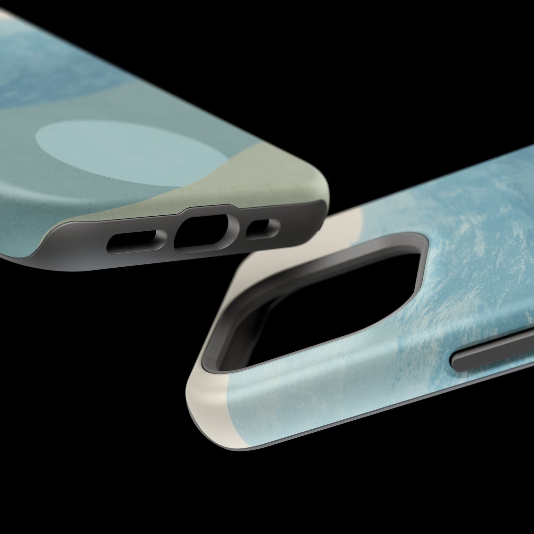 “Calm Over Chaos” Abstract Ocean Wave iPhone Case | MagSafe Compatible  Shamo's