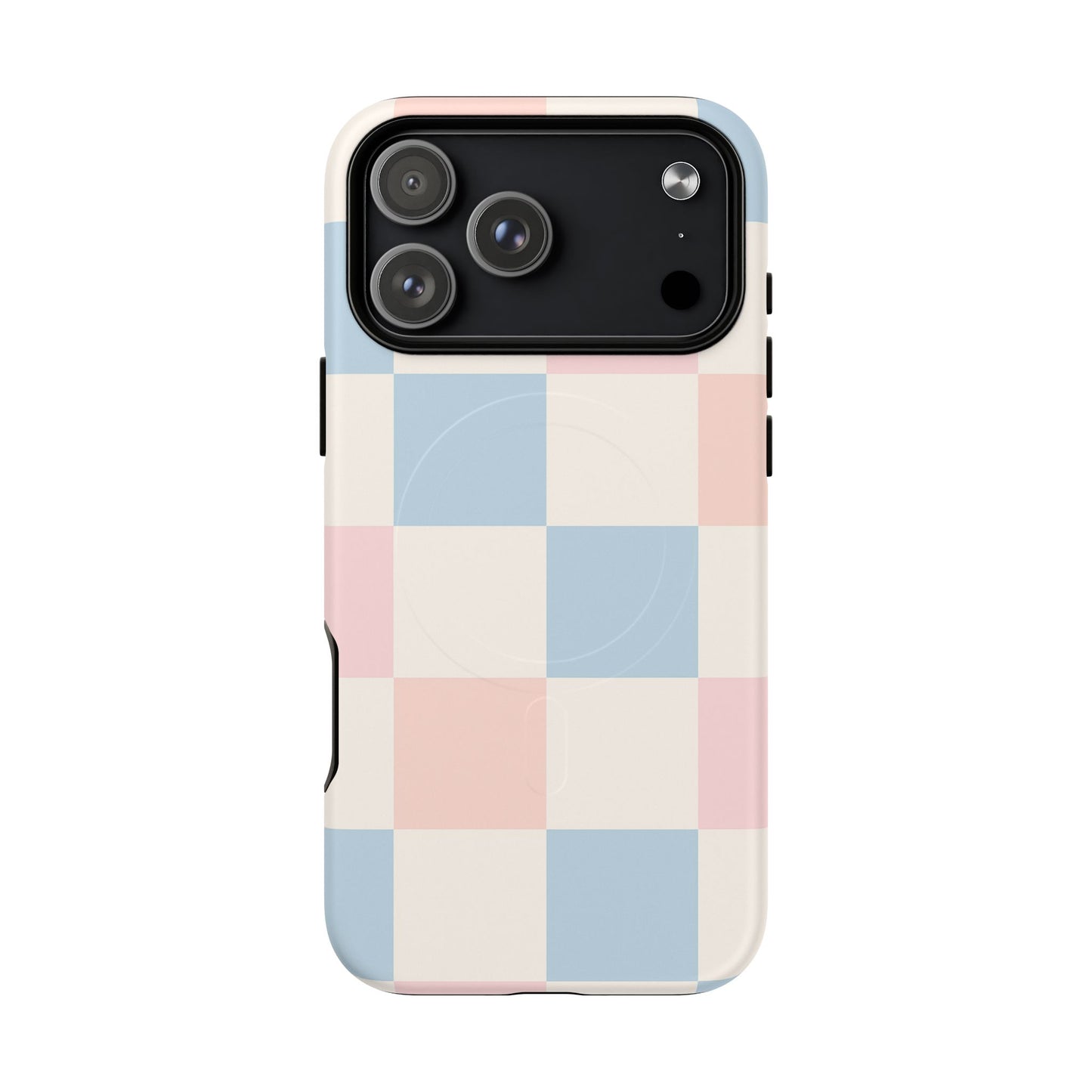 Pastel Checkerboard Pattern iPhone Cases - MagSafe