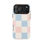 Pastel Checkerboard Pattern iPhone Cases - MagSafe - Shamo's