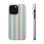 Blue Strips Pattern iPhone Case Compatible with MagSafe - Shamo's