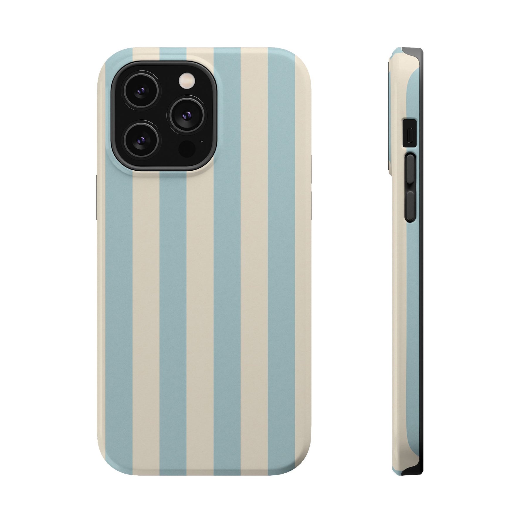 Blue Strips Pattern iPhone Case Compatible with MagSafe - Shamo's