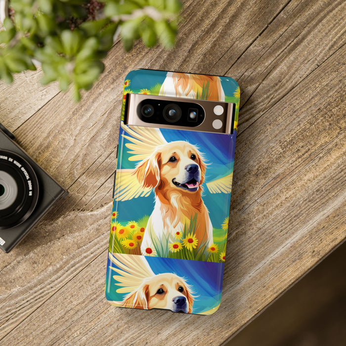 Tough Cases Golden Retriever with Wings Phone case