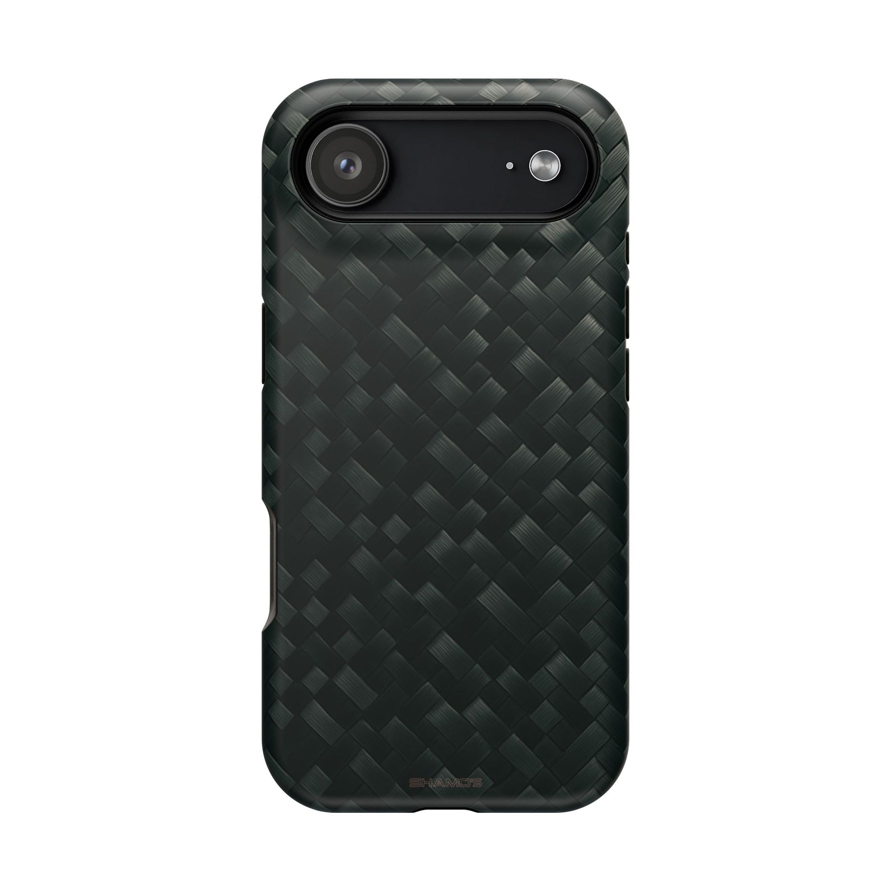 Dark Carbon Fiber Texture Magnetic Impact-Resistant iPhone Case | MagSafe compatible - iPhone 17 Air / Matte - Shamo's