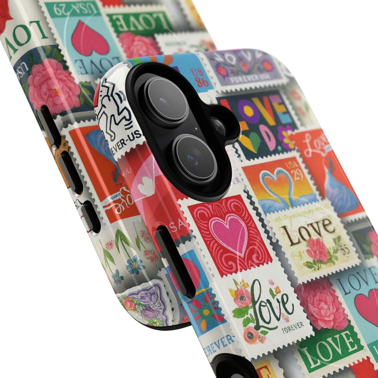 Vintage Romantic Love Stamp iPhone Case | Tough Protection + MagSafe  Shamo's