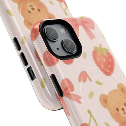 Teddy Berry Basket Friends iPhone Case with MagSafe - Shamo's