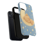 Sleepy Teddy Bear & Stars iPhone Case with MagSafe  Shamo's