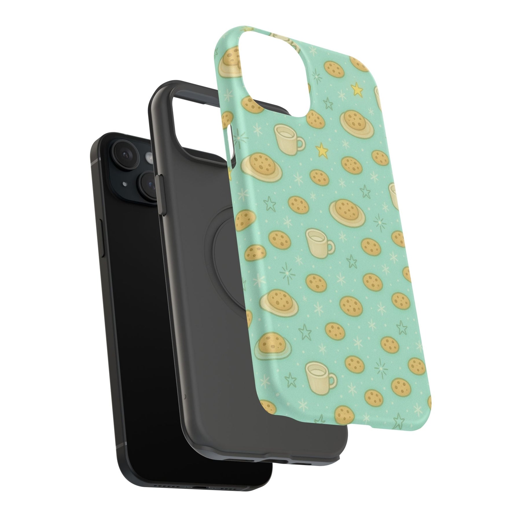 Cookie & Coffee Pattern Tough iPhone Case — Impact-Resistant  Shamo's