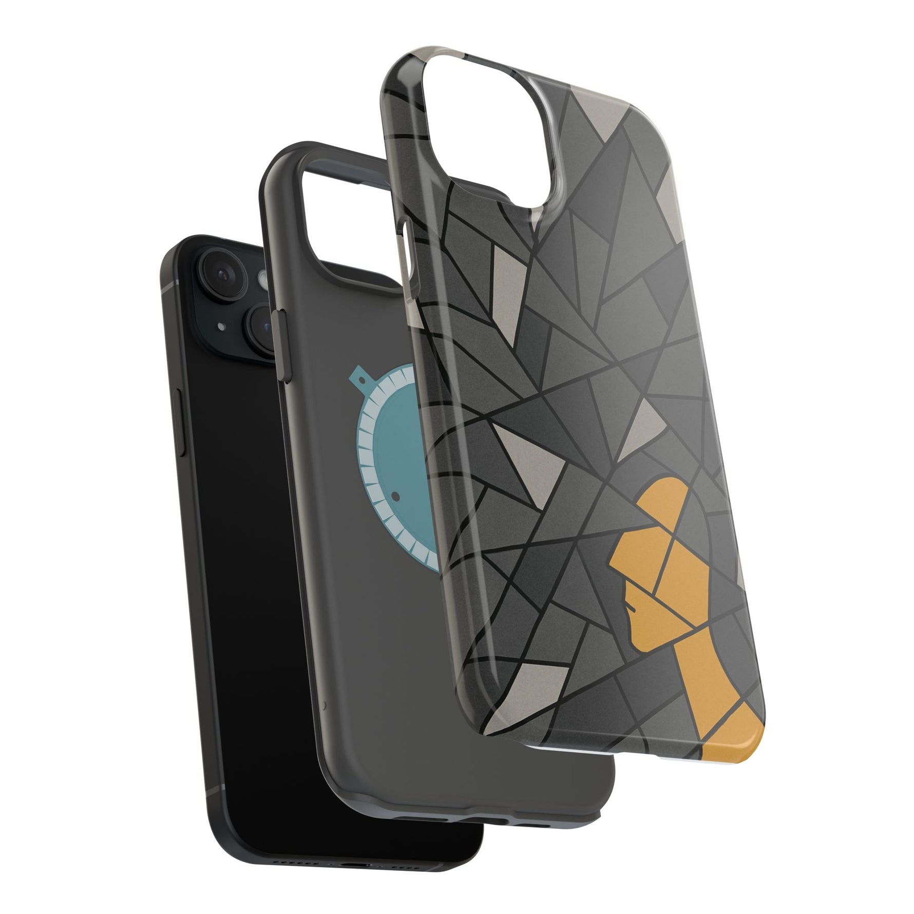 “Rebuilding Myself” Abstract iPhone Case — Magnetic MagSafe Impact-Resistant  Shamo's