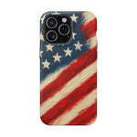 American Flag Tough Phone Case: Show Your Patriotism in Style  Shamo's iPhone 15 Pro Max / Matte