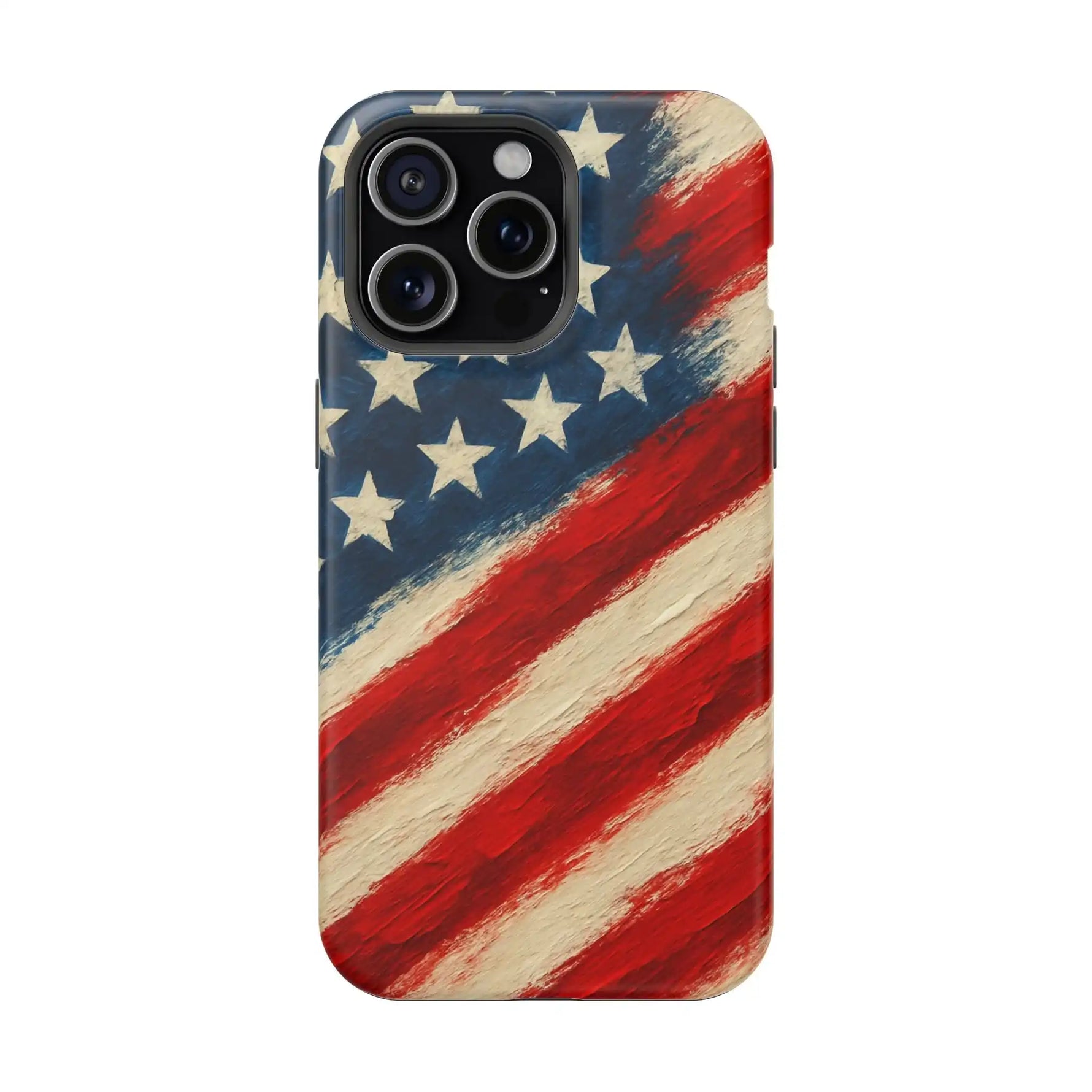 American Flag Tough Phone Case: Show Your Patriotism in Style  Shamo's iPhone 15 Pro Max / Matte