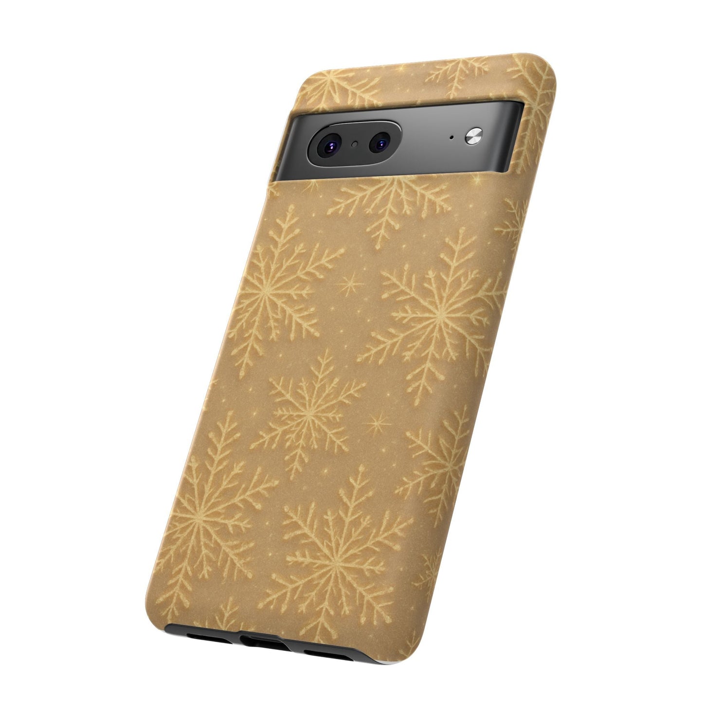 Golden Snowflake Holiday iPhone Case