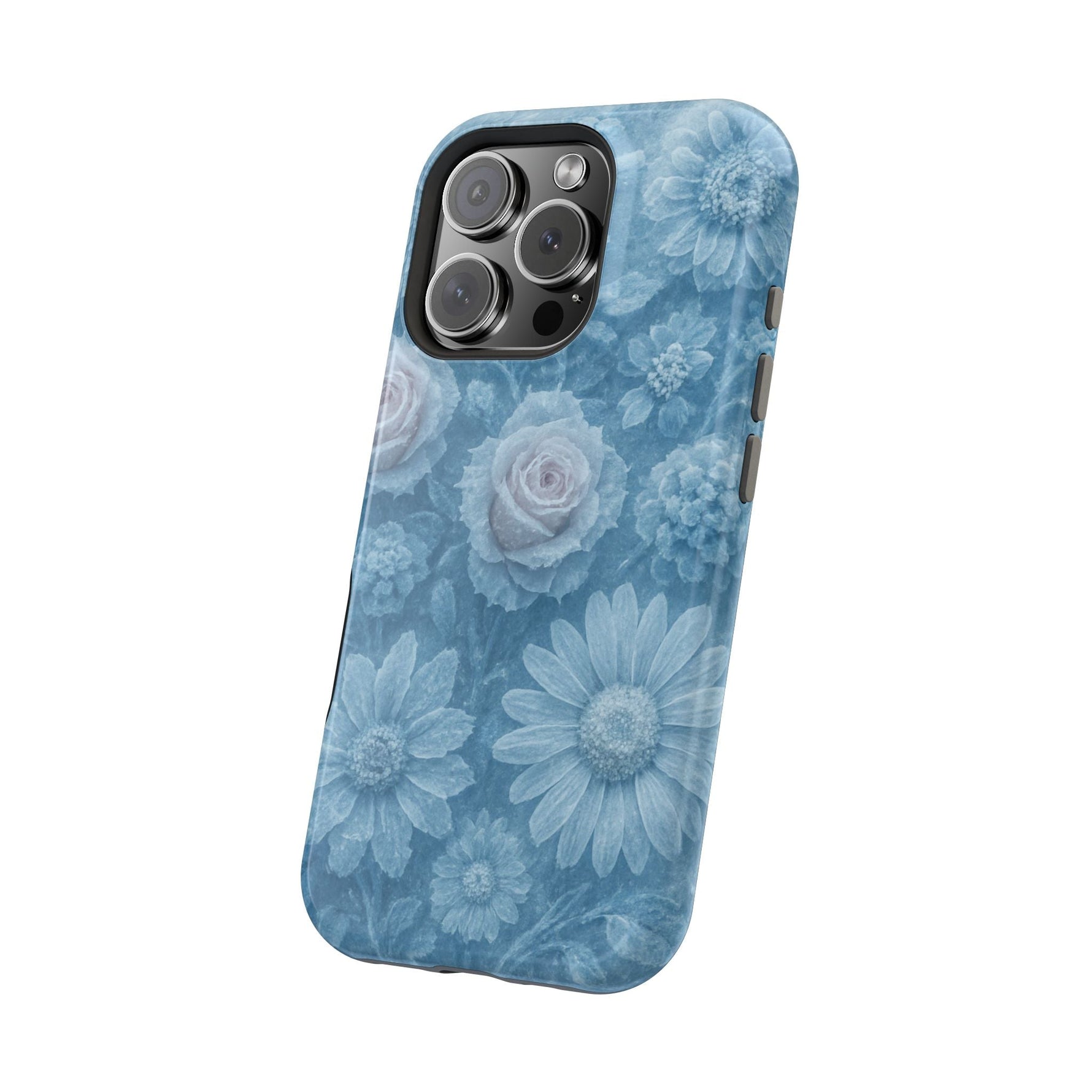 Frozen Beauty Floral Rose iPhone Case | MagSafe compatible  Shamo's