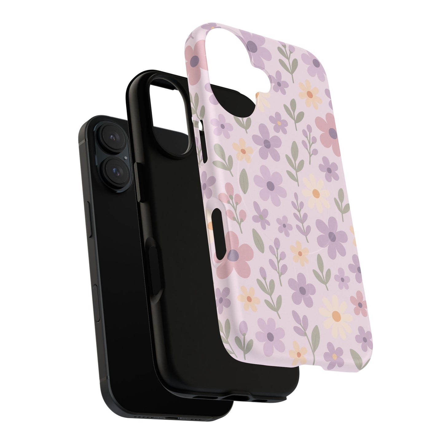 Floral Magnetic | Compatible with MagSafe Phone Case - Stylish and Durable Protection