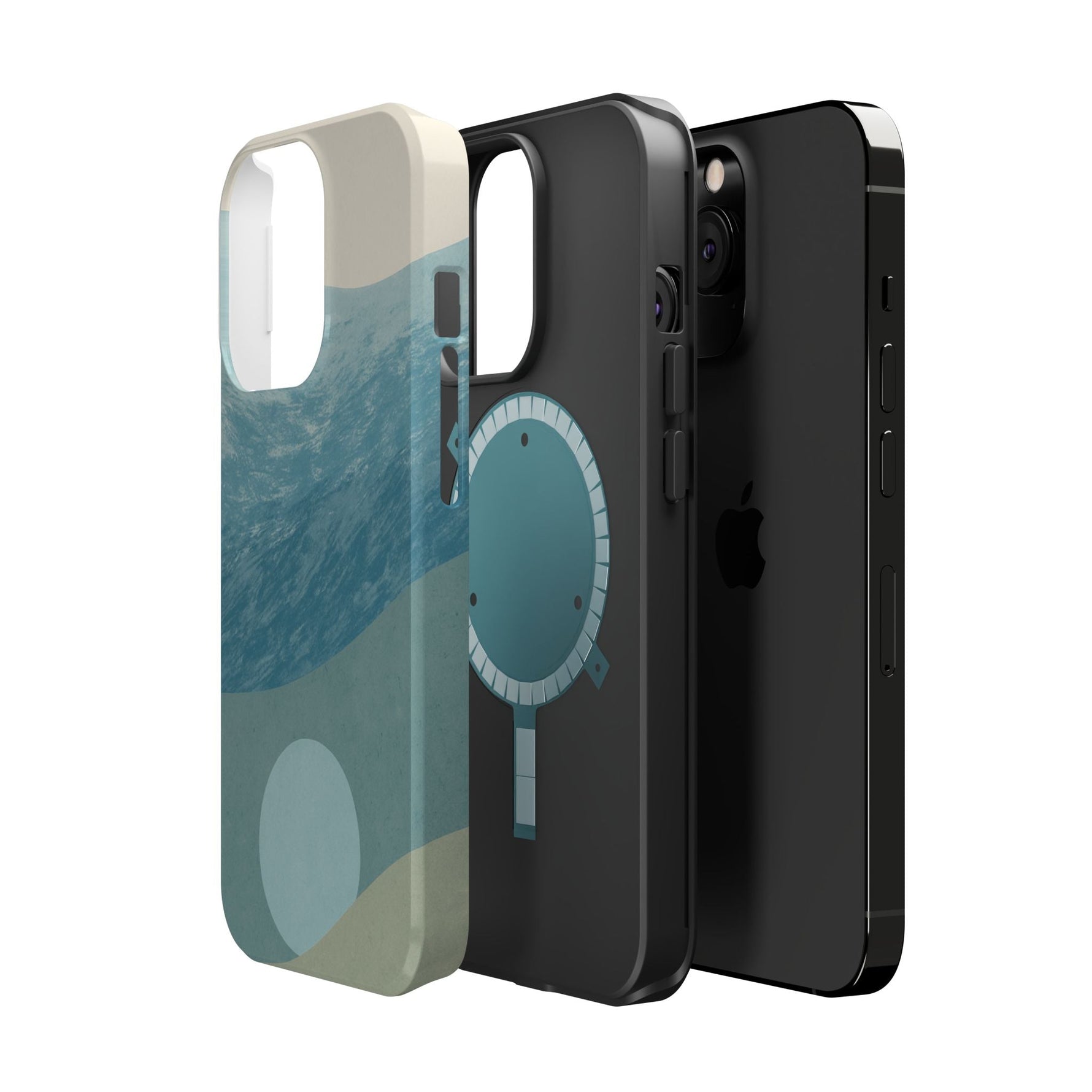 “Calm Over Chaos” Abstract Ocean Wave iPhone Case | MagSafe Compatible  Shamo's