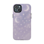 Celestial Lavender iPhone Case — Moon & Stars MagSafe Compatible - Shamo's