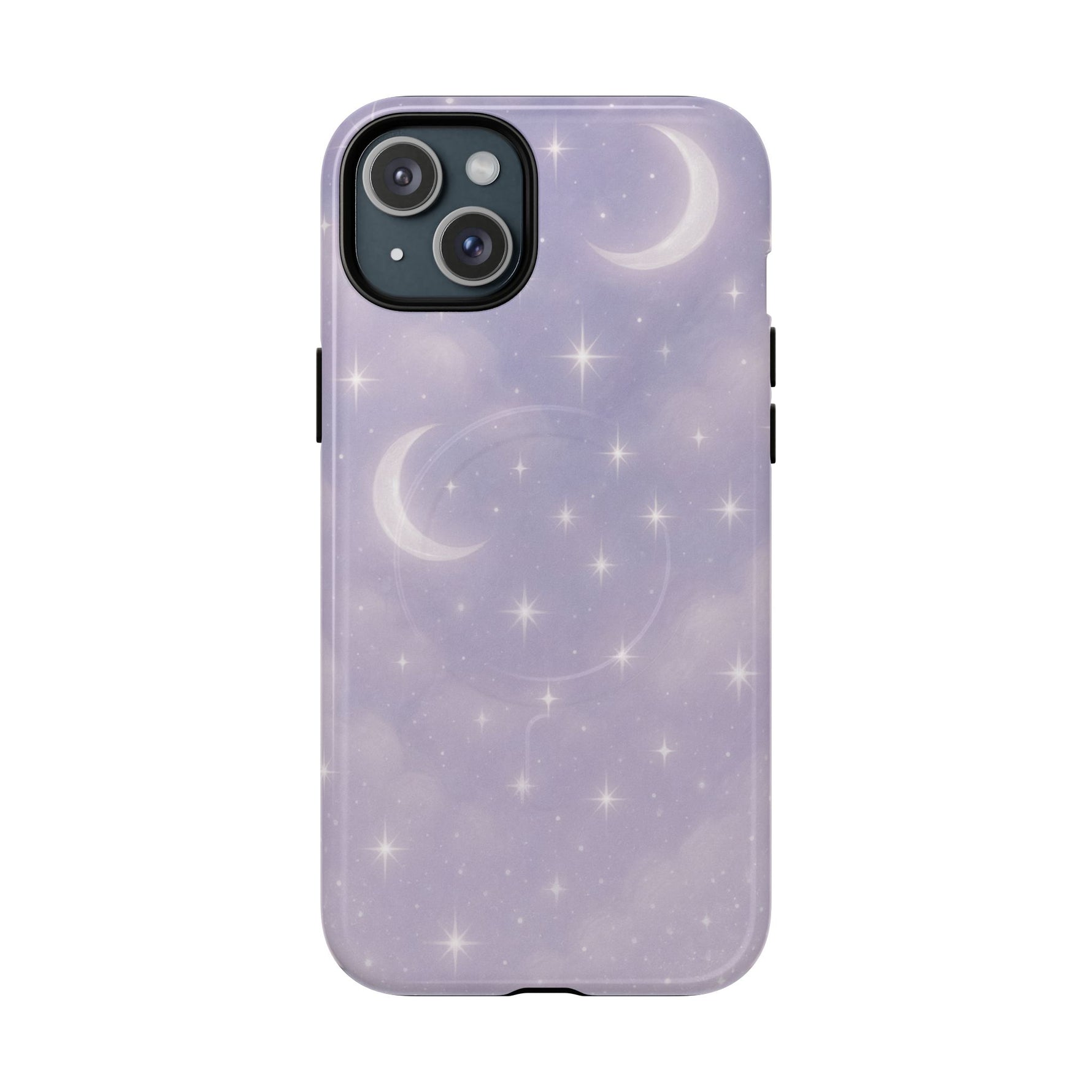 Celestial Lavender iPhone Case — Moon & Stars MagSafe Compatible - Shamo's