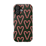 Candy Cane Heart MagSafe Impact-Resistant iPhone Case  Shamo's iPhone 17 / Matte