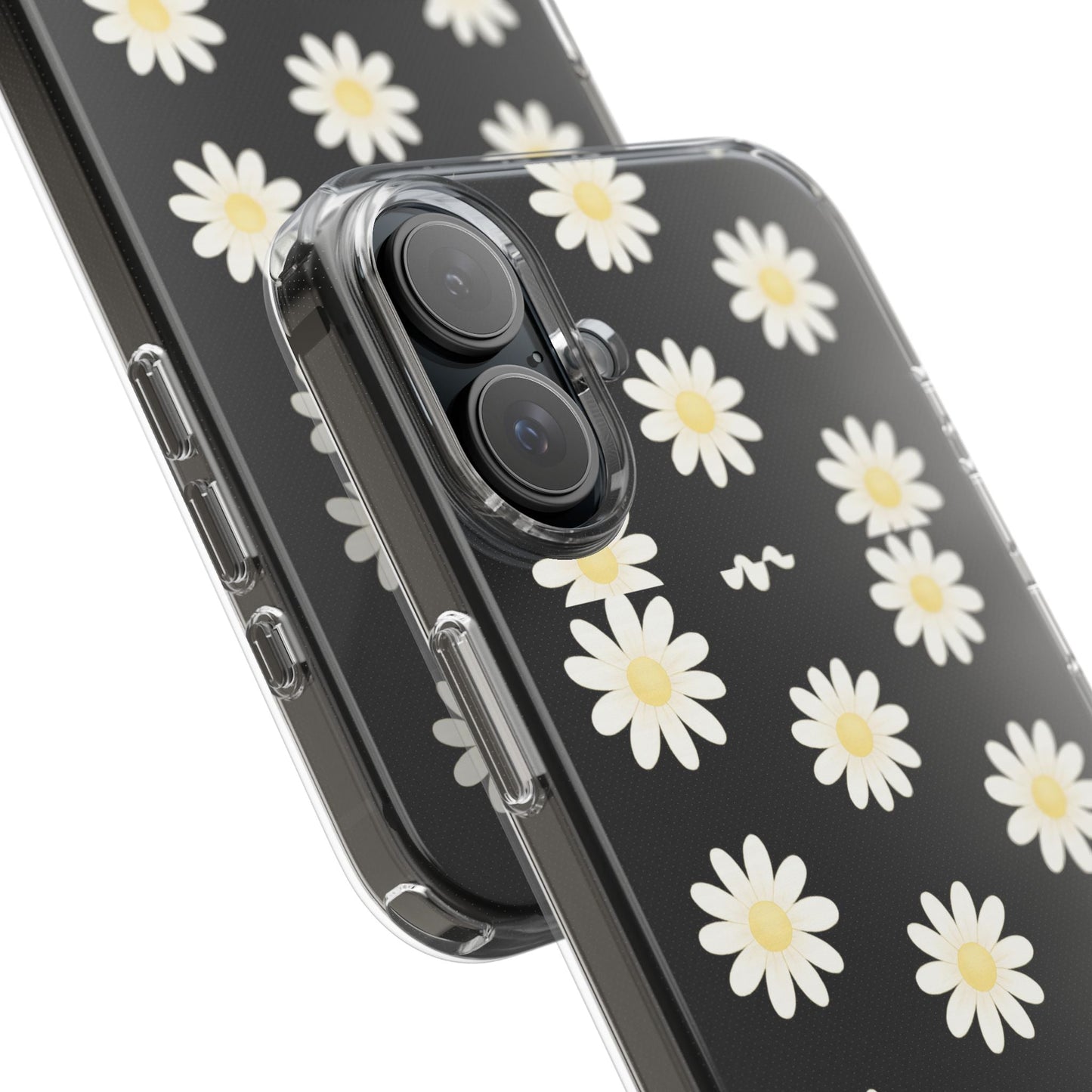 Daisy Floral Clear iPhone Case