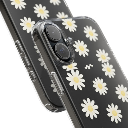 Daisy Floral Clear iPhone Case
