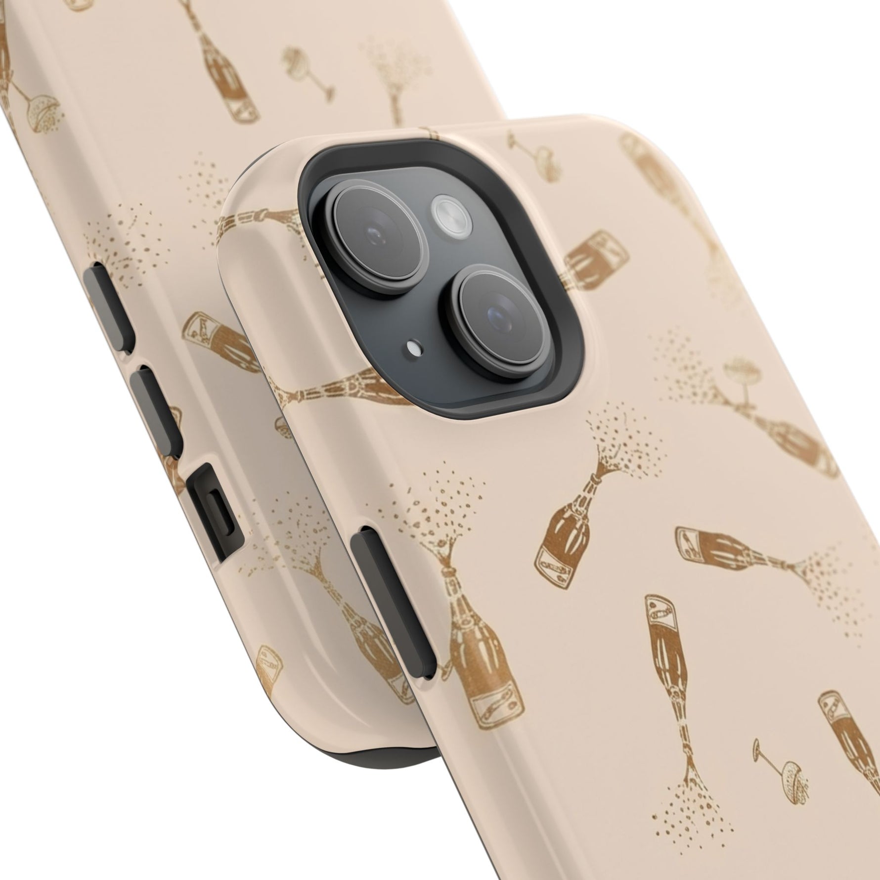 Champagne Bubbles Impact-Resistant Phone Case | MagSafe